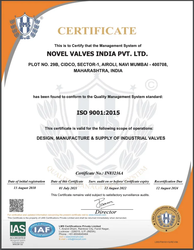 ISO Certificate
