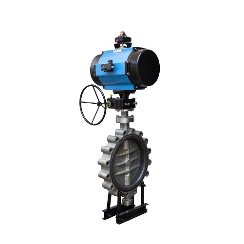 Overboard butterfly valve