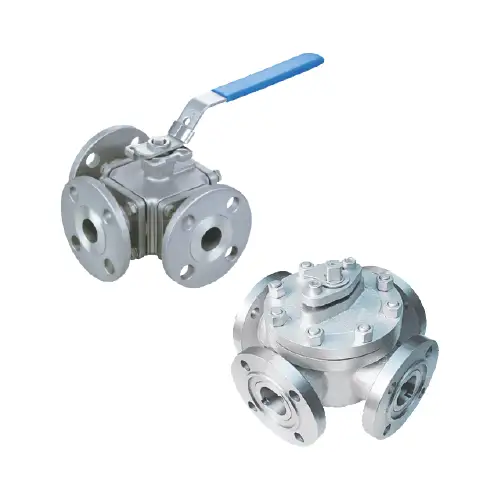 3 way & 4 way ball valves